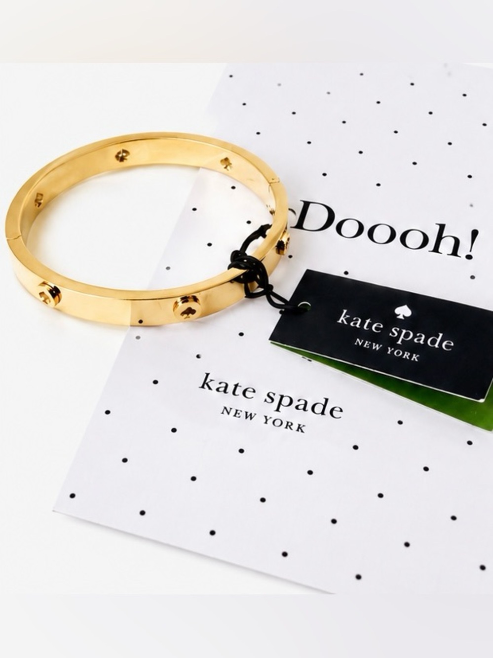 kate spade Gold Spade Accent Bangle Bracelet / New ✨ - Picture 4 of 8